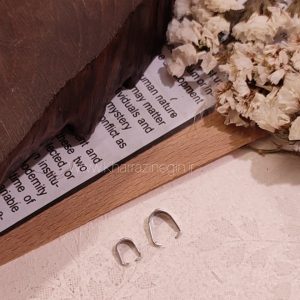 گیره پاپیونی نقره ای